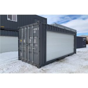 Conteneur de stockage 20 pieds Grande porte roulante 4,8 m Accès latéral